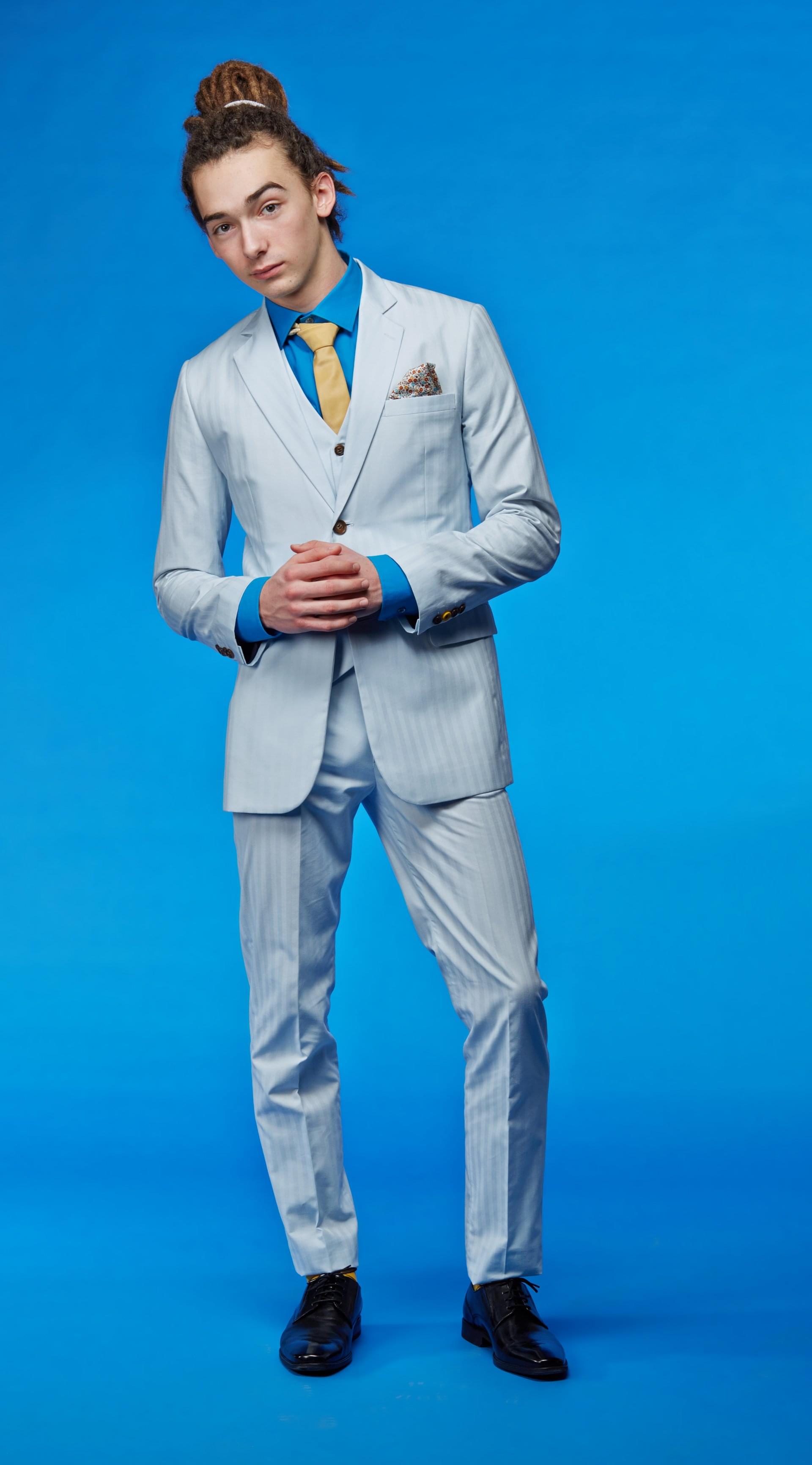 Custom tailoring - Light blue summer