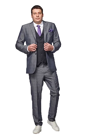 Suit & sneakers