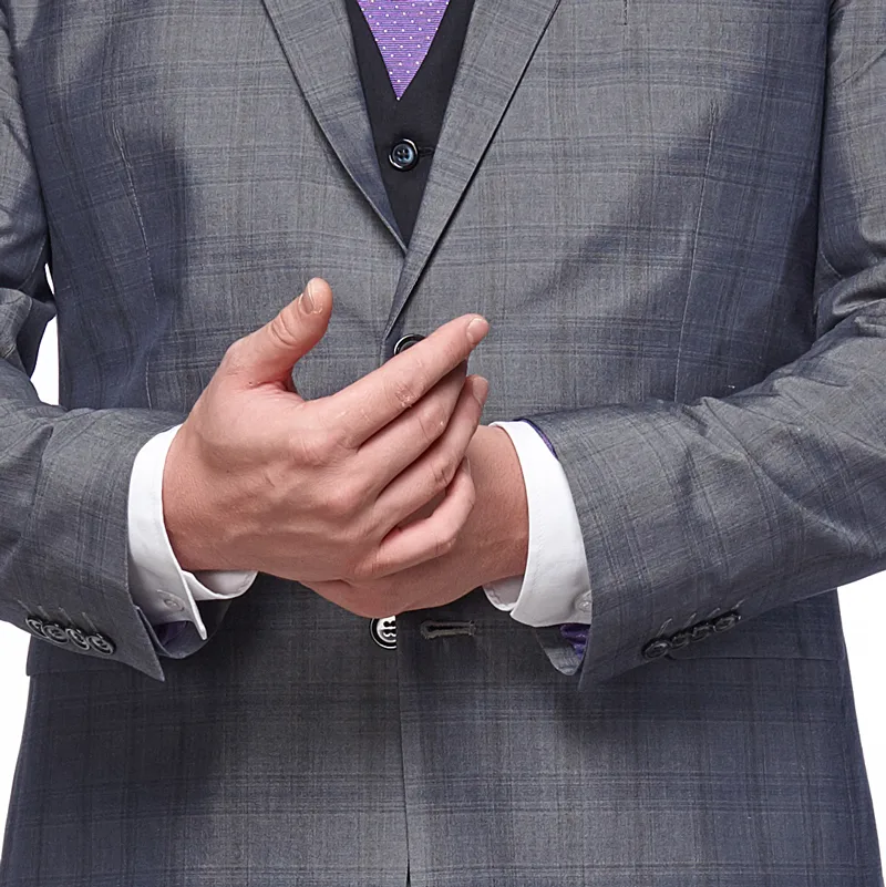 Suit & sneakers